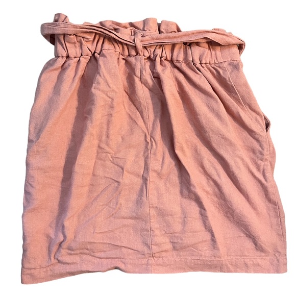 Linen Paperbag Skirt - Picture 2 of 5